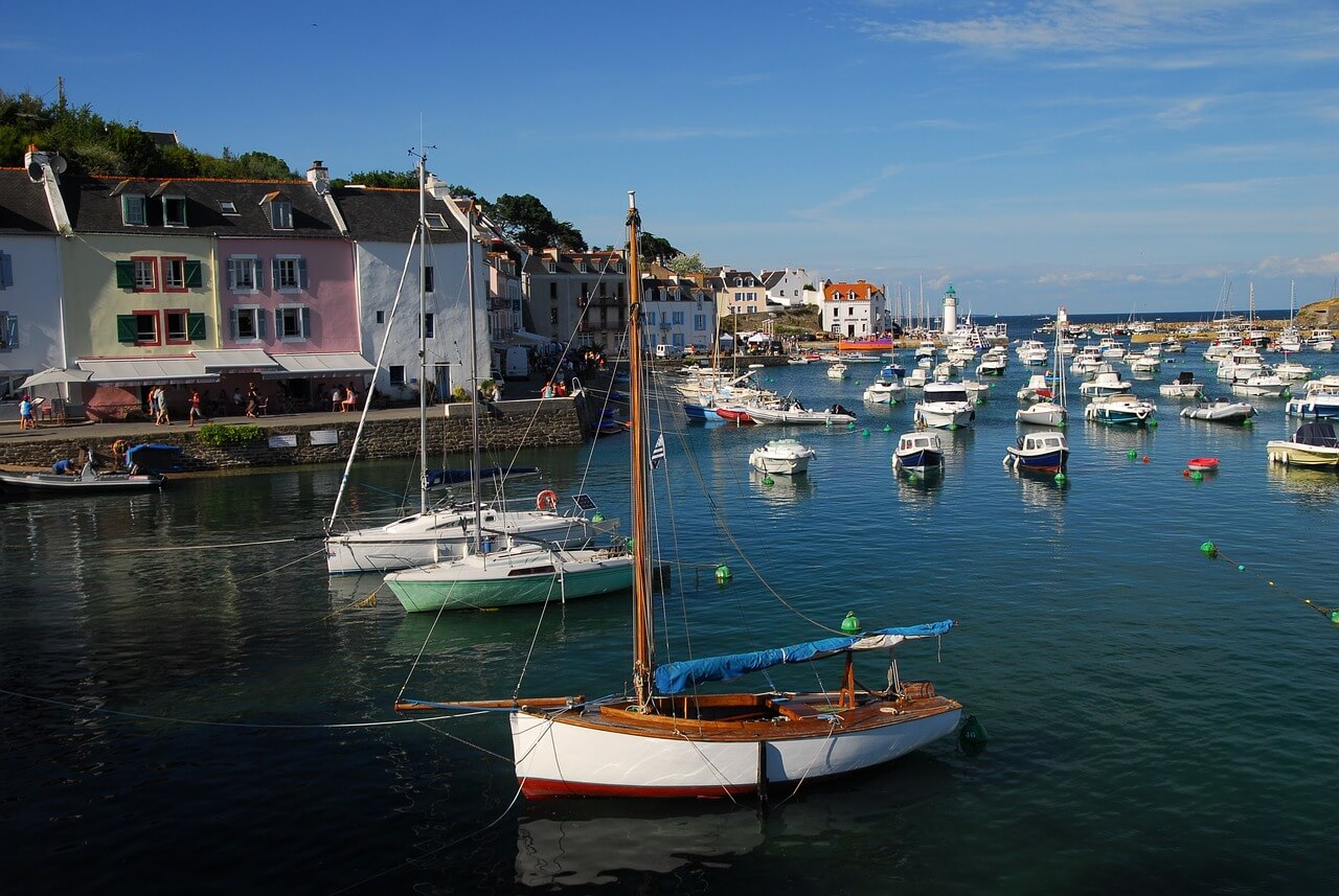 Belle-Île-en-Mer en Bretagne au bord de la mer